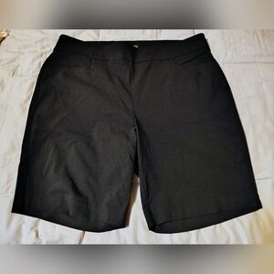 George Women's Black Bermuda Shorts, Size 1x,16w